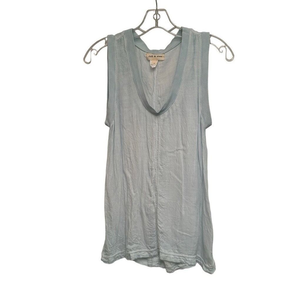 Cloth & Stone burnout mint green tank- size s